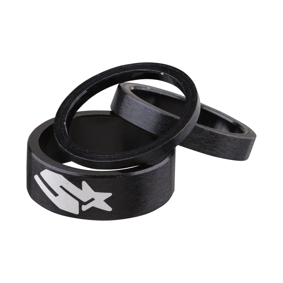 Spank Bike Headset Spacer Kit 3/6/12mm - Black - Parts - Bicycle Warehouse