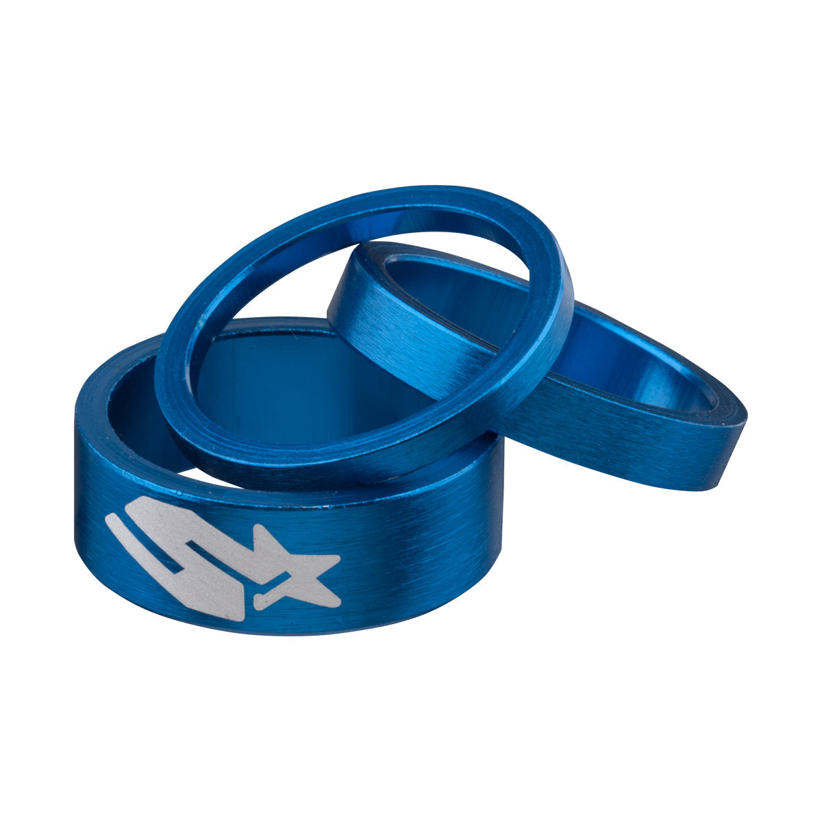 Spank Bike Headset Spacer Kit 3/6/12mm - Blue - Parts - Bicycle Warehouse