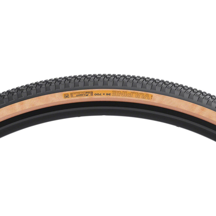 WTB Vulpine Gravel Bike Tire - 700 x 36, TCS Tubeless, Folding, Black/Tan, Light/Fast Rolling, Dual DNA - Tires - Bicycle Warehouse