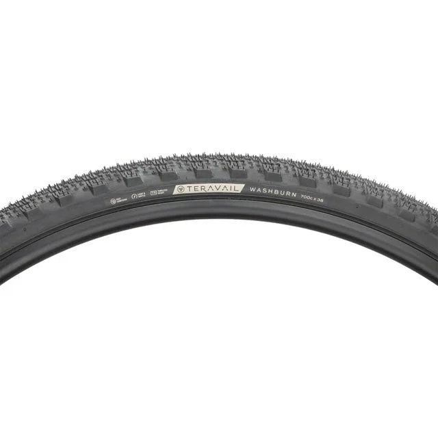Teravail Terravail Washburn Gravel Bike Tire - 700 x 38, Tubeless, Folding, Durable - Tires - Bicycle Warehouse