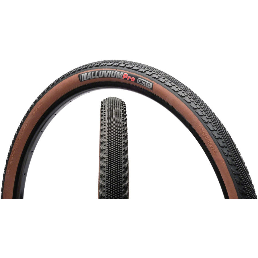 Kenda Alluvium Pro Tire - 700 x 40, Tubeless, Folding, Coffee Sidewall, 120tpi, GCT