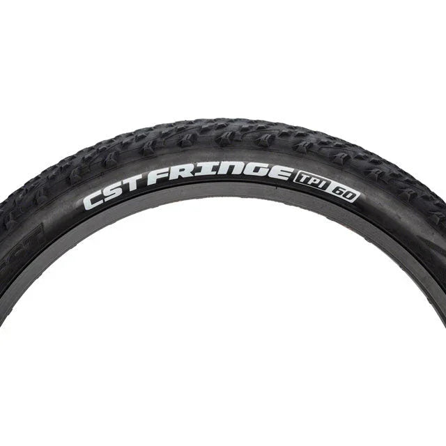 CST Fringe BMX Bike Tire - 24 x 2.8, Clincher, Wire, Black - Tires - Bicycle Warehouse