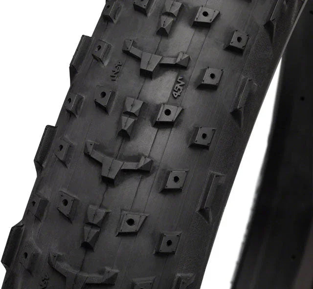 45NRTH 45NRTH Dillinger 4 Fat Bike Tire - 27.5 x 4, Tubeless, Folding, Black, 60tpi, Studdable - Tires - Bicycle Warehouse