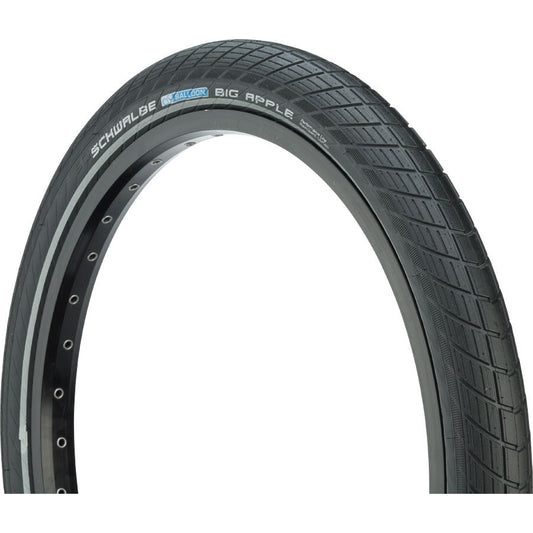 Schwalbe  Big Apple Tire - 24 x 2, Clincher, Wire, Black/Reflective, RaceGuard, Endurance, E25