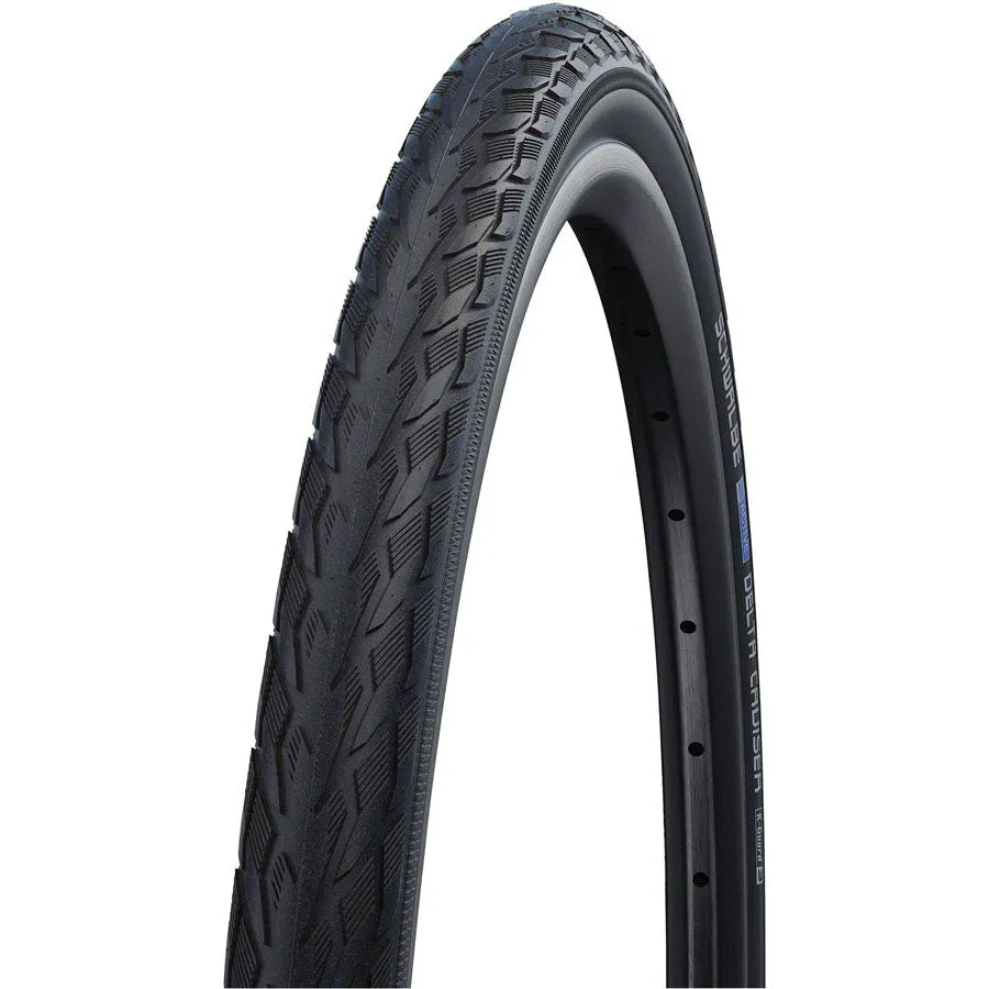 Schwalbe Delta Cruiser Plus Tire - 700 x 35, Clincher, Wire, Black/Reflective, PunctureGuard, SBC, E-25