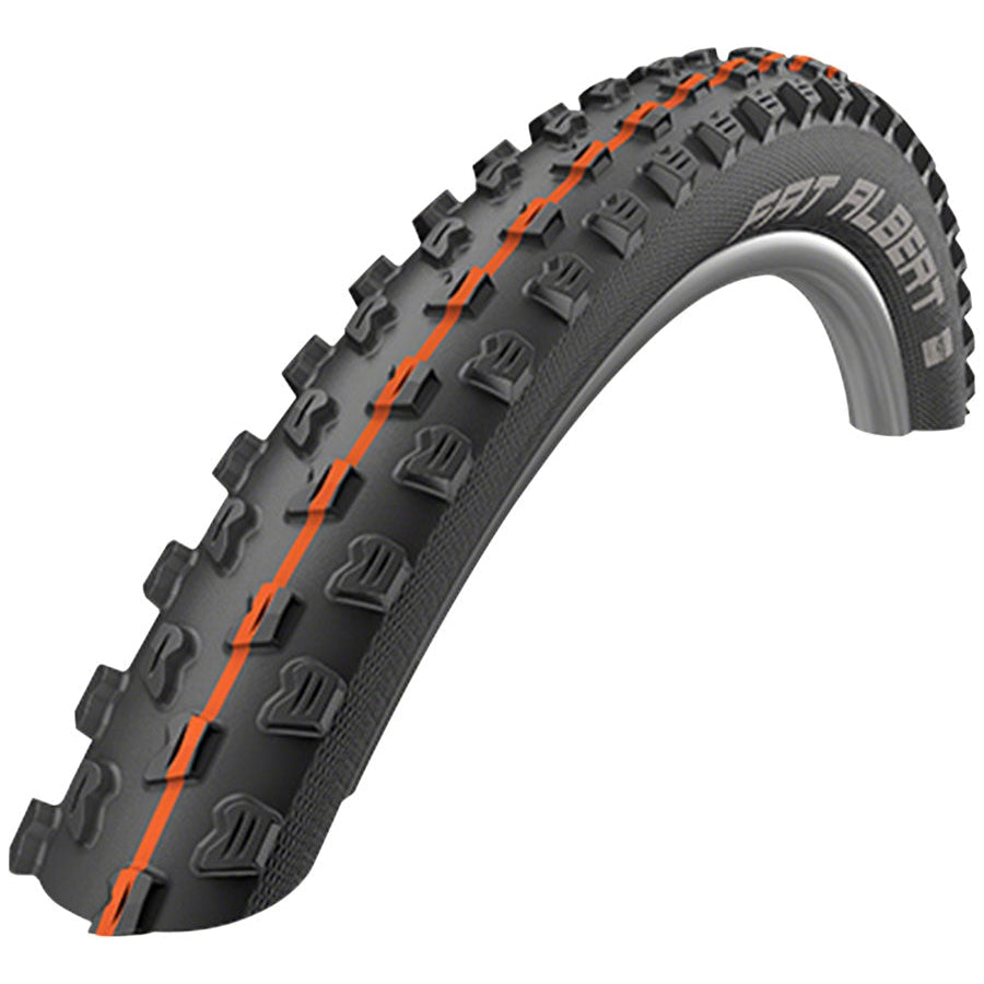 Schwalbe Fat Albert Front Tire - 27.5 x 2.35, Tubeless, Folding, Black, Evolution, Addix Soft, Snakeskin