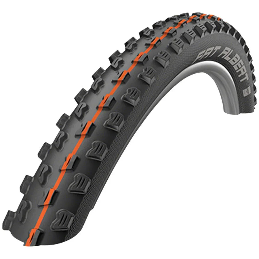 Schwalbe Fat Albert Front Tire - 27.5 x 2.35, Tubeless, Folding, Black, Evolution, Addix Soft, Snakeskin