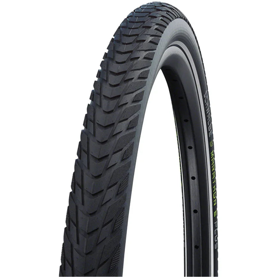 Schwalbe Marathon E-Plus Tire - 700 x 35, Clincher, Wire, Black/Reflective, Performance, Addix, SmartGuard