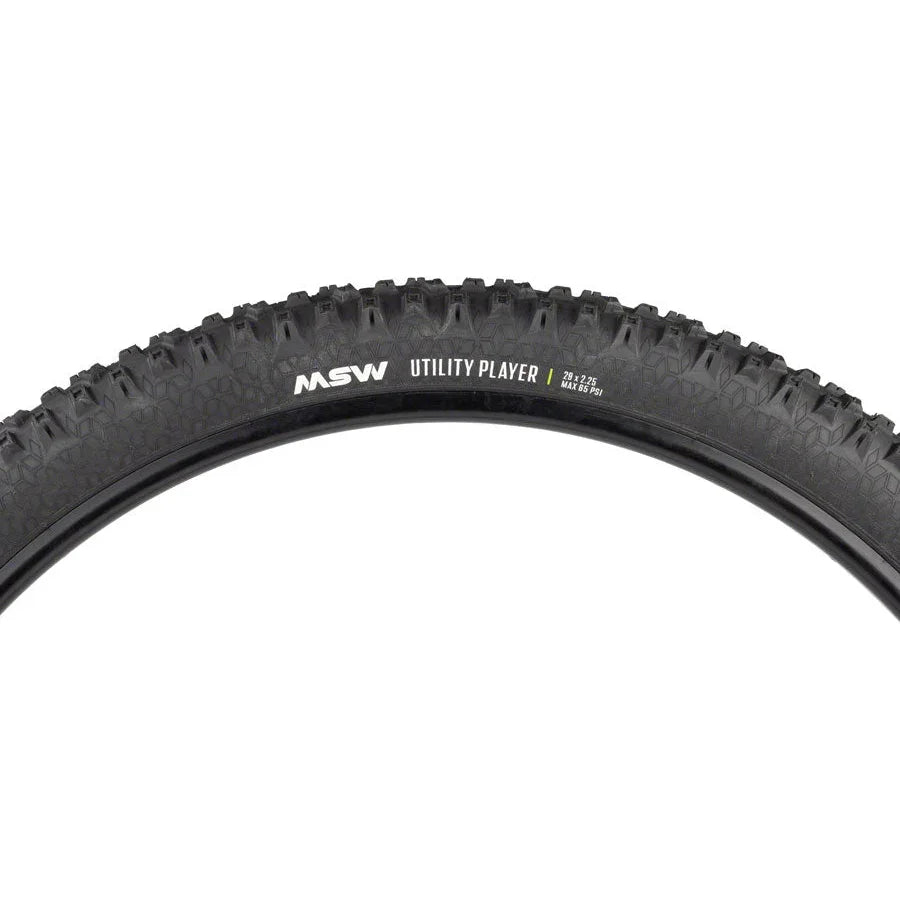 MSW Utility Player Mountain Bike Tire - 29 x 2.25, Black, Rigid Wire Bead, 33tpi - Tires - Bicycle Warehouse