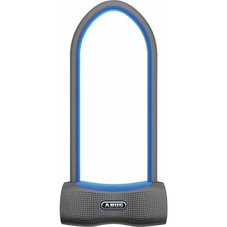 Abus 770A SmartX Bike U-Lock - 4.2 x 11.8", Keyless, Gray/Blue, Includes USH Bracket