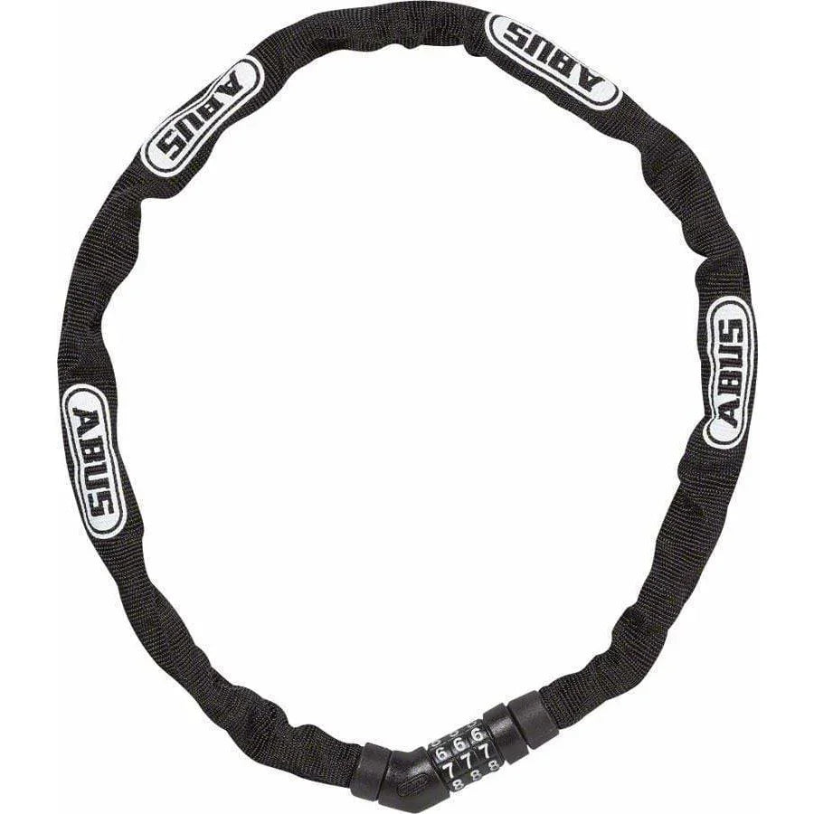 Abus Steel-O-Chain 4804C Combination Bike Lock: 75/4mm, Black