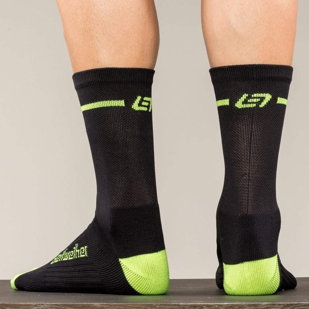 Bellwether Optime Cycling Socks - Black/Yellow
