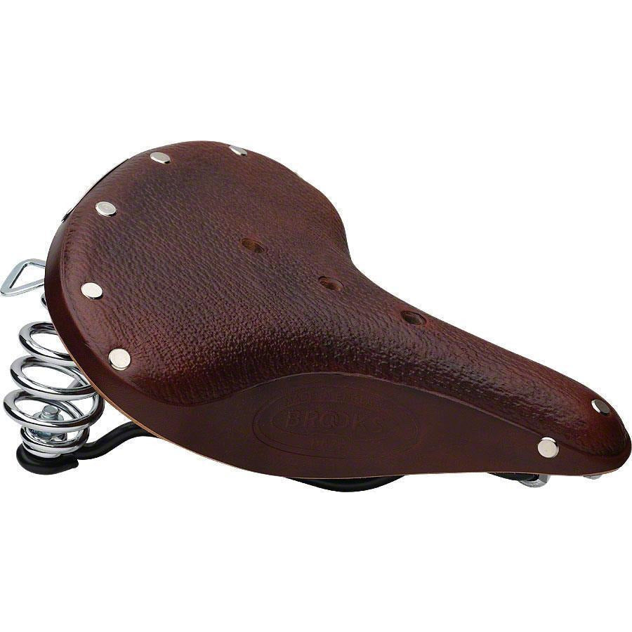 Brooks B67 S Women's Leather Saddle with chrome rails and springs