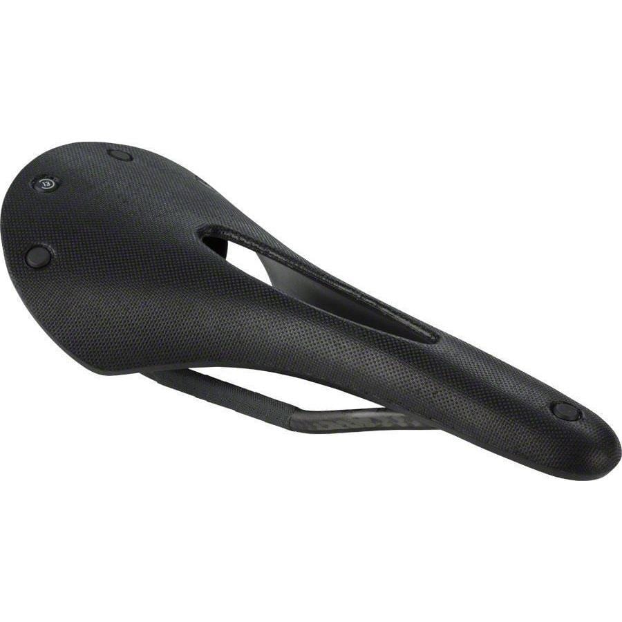 C13 Carved Cambium 145mm Saddle with black carbon rails