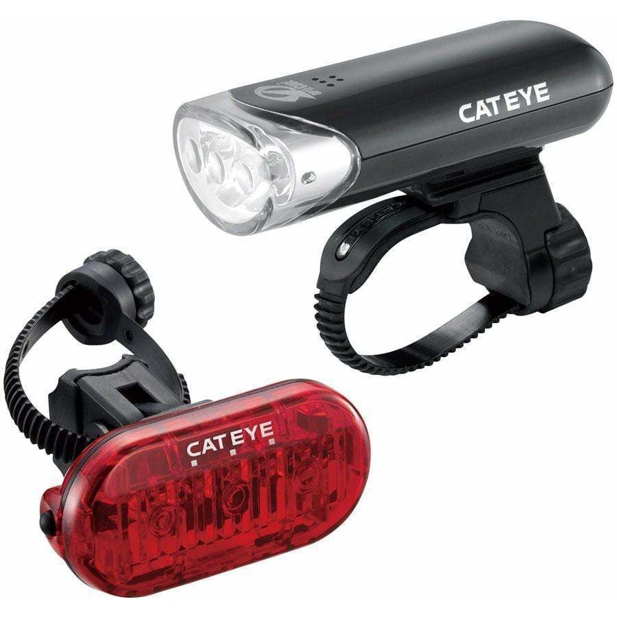 CatEye HL-EL135 LED Headlight and Omni3 LED Taillight Set: Black