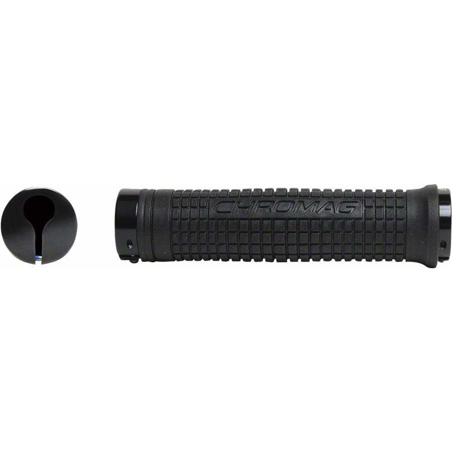 Chromag Squarewave XL Bike Handlebar Grips - Black, Lock-On