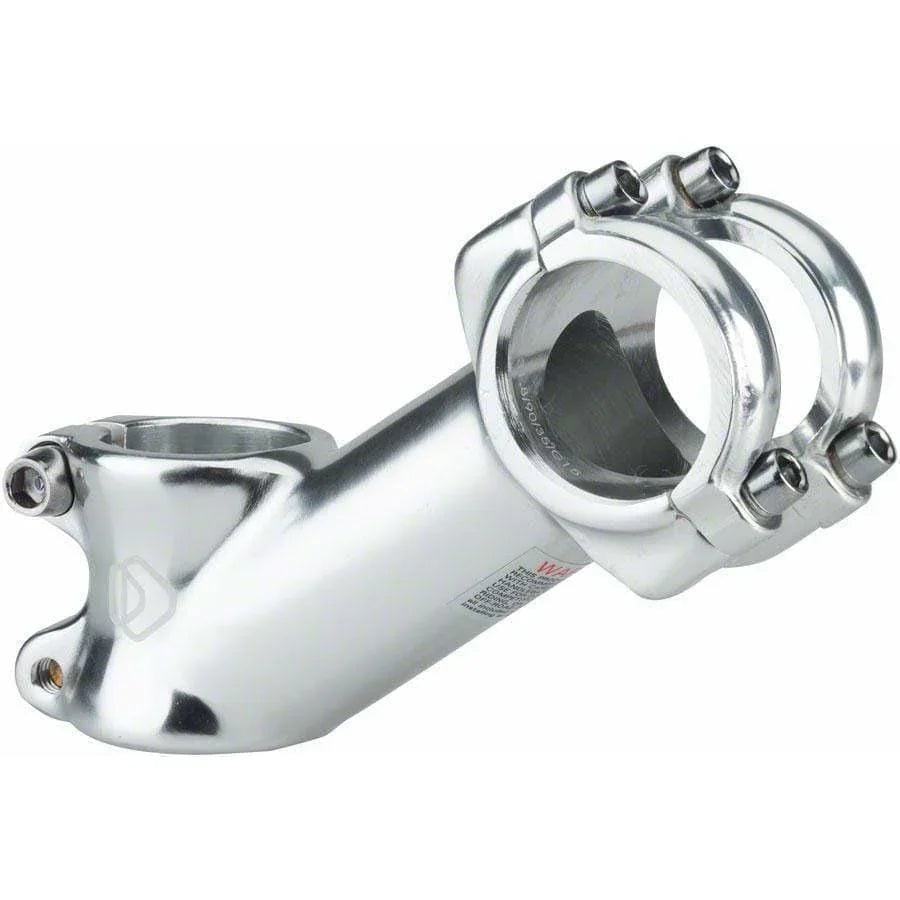 Dimension 31.8 Threadless Alloy Upright Bike Stem (Silver)