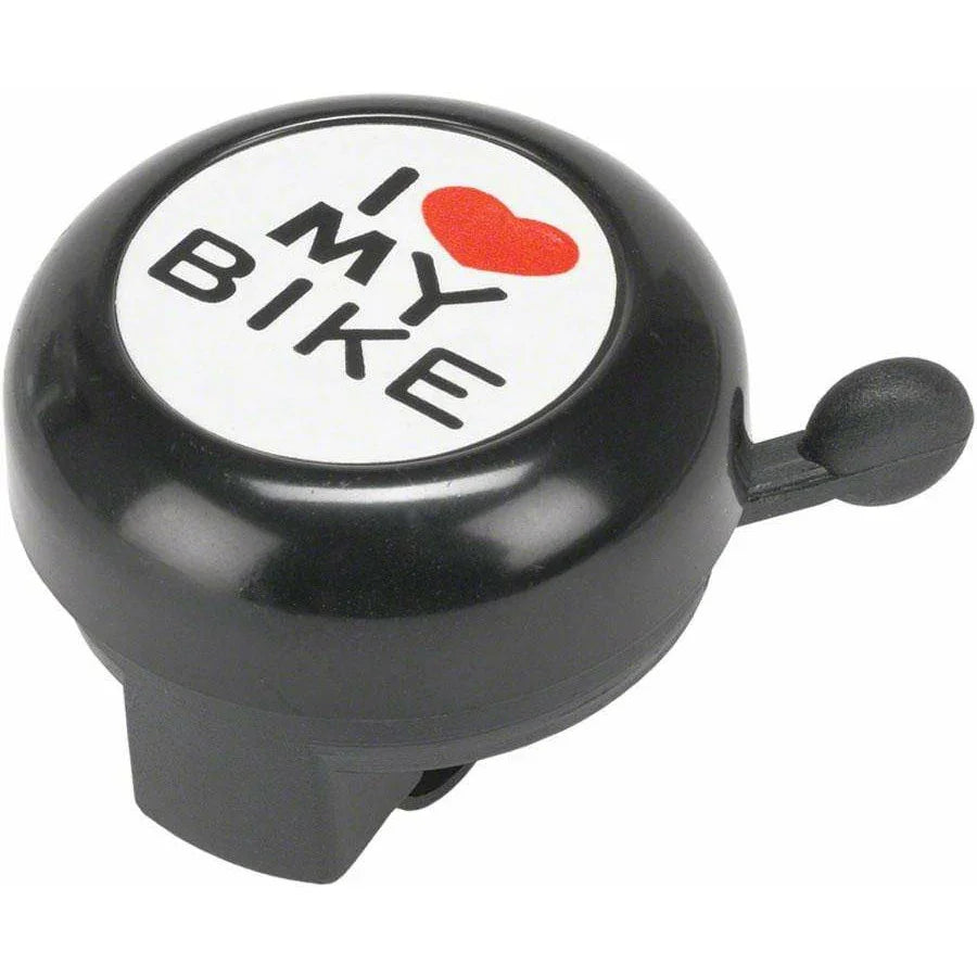 Dimension "I Heart My Bike" Black Bell - Bicycle Warehouse