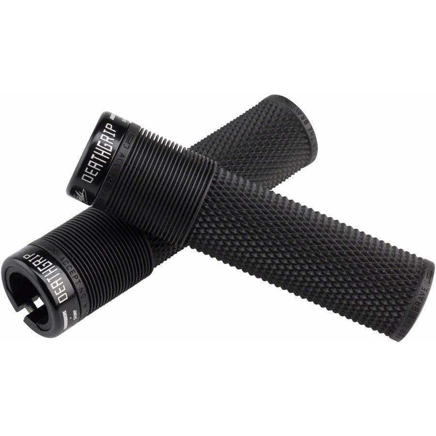 DMR Deathgrip Bike Handlebar Grips - Black, Lock-On