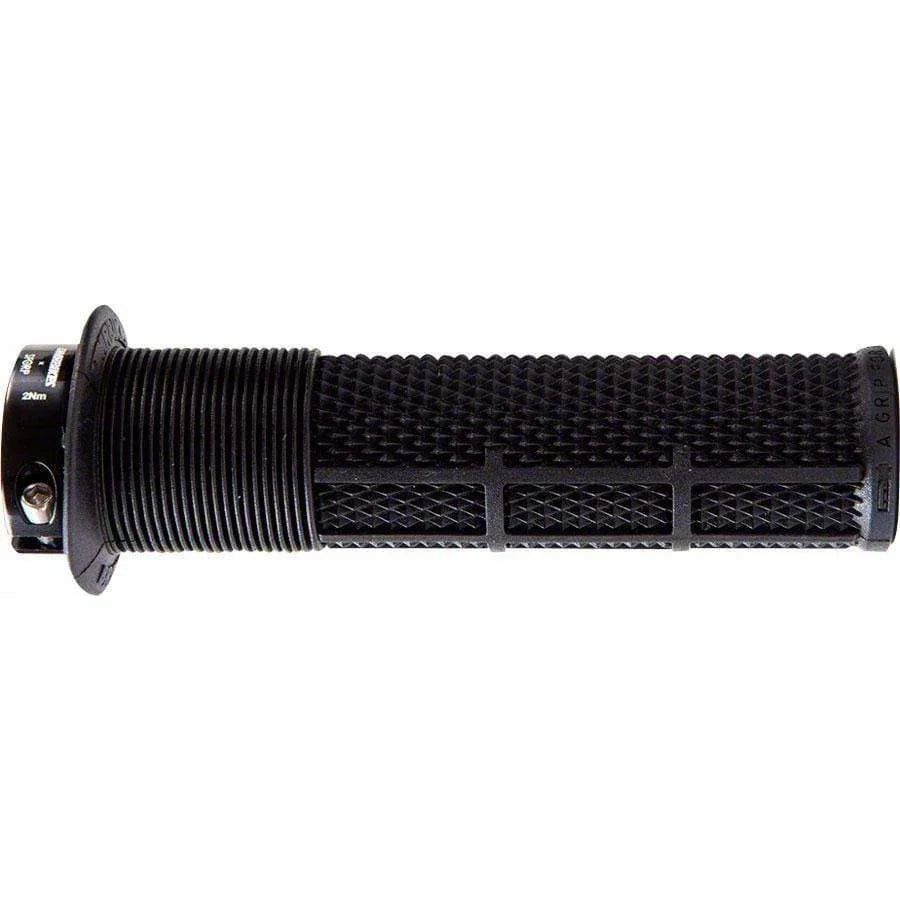 DMR Deathgrip Bike Handlebar Grips - Black, Lock-On, Flange