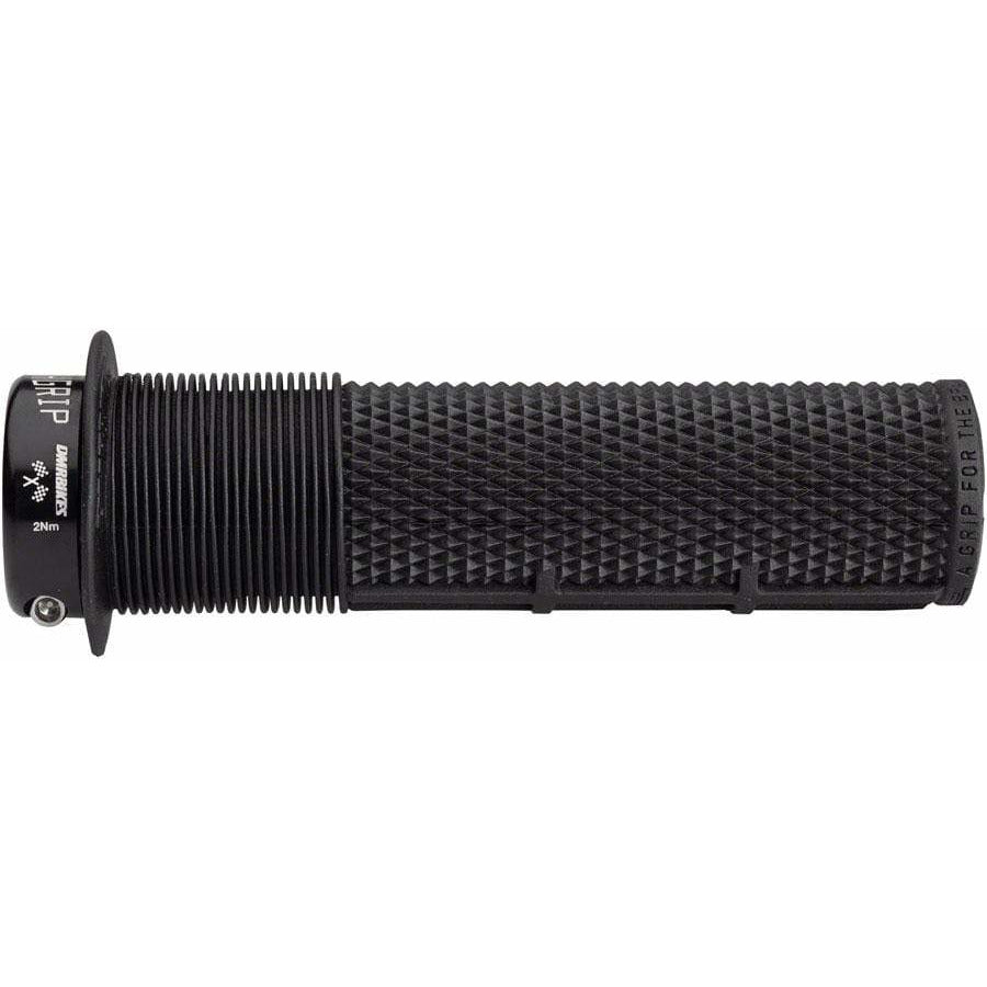 DMR Deathgrip Bike Handlebar Grips - Black, Lock-On, Super Soft, Flange
