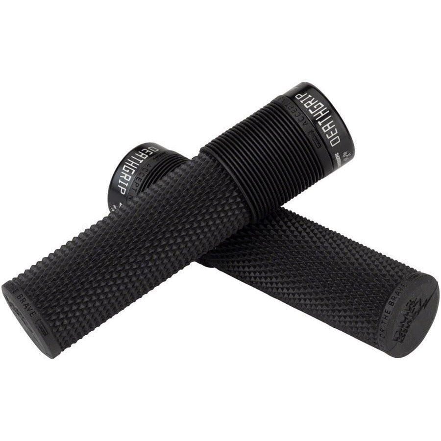 DMR Deathgrip Bike Handlebar Grips - Black, Lock-On, Thin, Race Edition