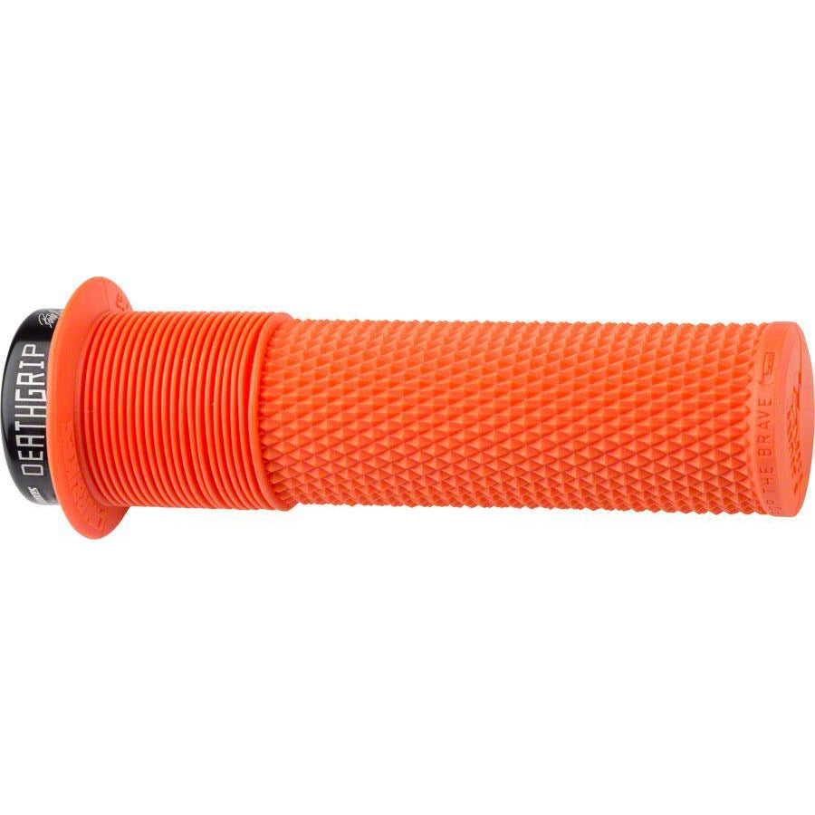 DMR Deathgrip Bike Handlebar Grips - Orange, Lock-On, Flange