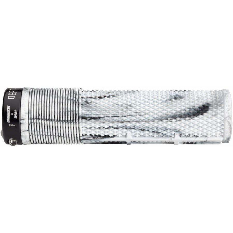 DMR Deathgrip Bike Handlebar Grips - Snow Camo, Lock-On