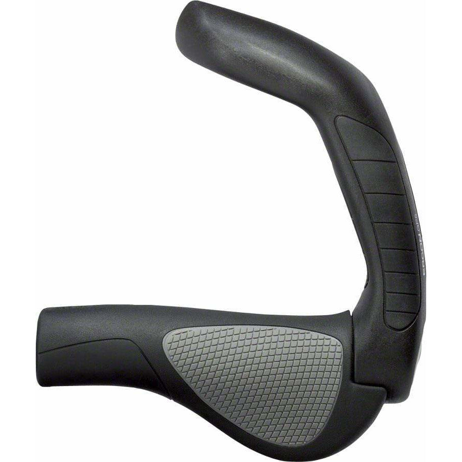 Ergon GP5 Bike Handlebar Grips - Black/Gray, Lock-On, Large
