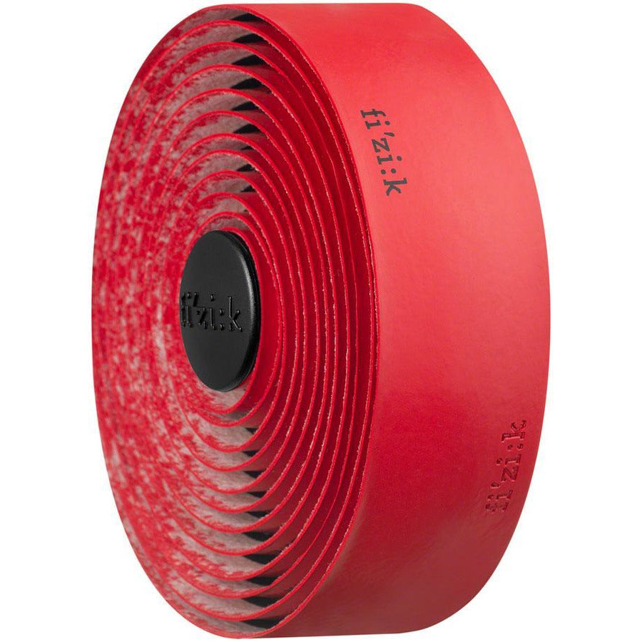Fizik Terra Microtex Bondcush Gel Backer Tacky Bike Handlebar Tape - Red