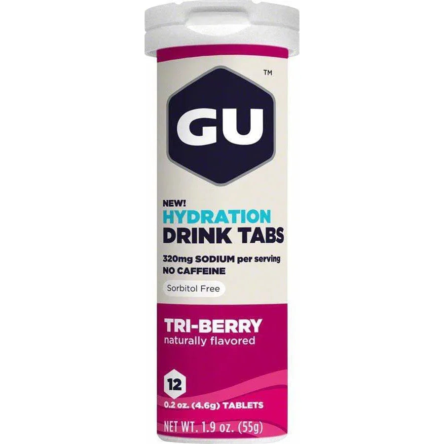 GU Hydration Drink Tabs: Triberry, Box of 8 Tubes