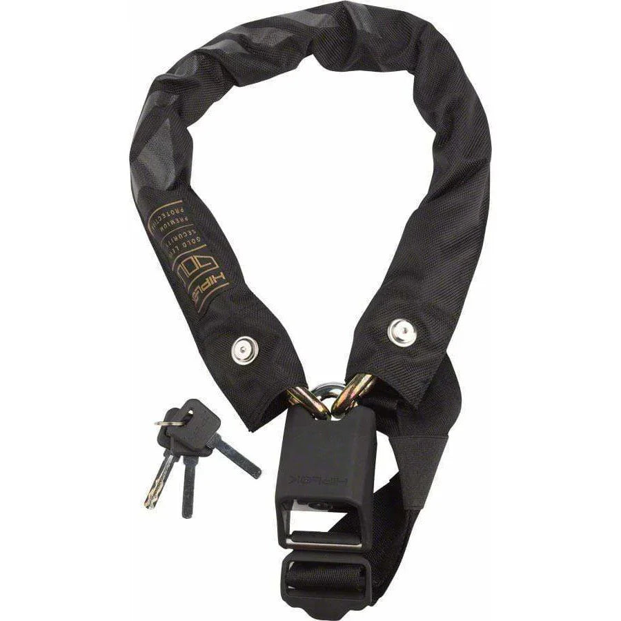 Hiplok Gold Wearable Bike Chain Lock: All Black
