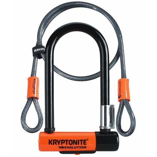 Kryptonite EVO Mini-7 Bike U-Lock w/ 4' Flex w/ FlexFrame-U bracket