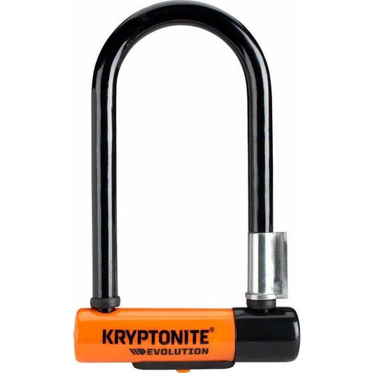 Kryptonite Evolution Series U-Lock - 3.25 x 7", Keyed, Black, Includes 4' cable