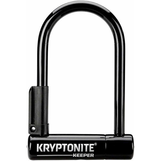 Kryptonite Keeper Bike U-Lock - 3.25 x 6", Keyed, Black, Includes bracket