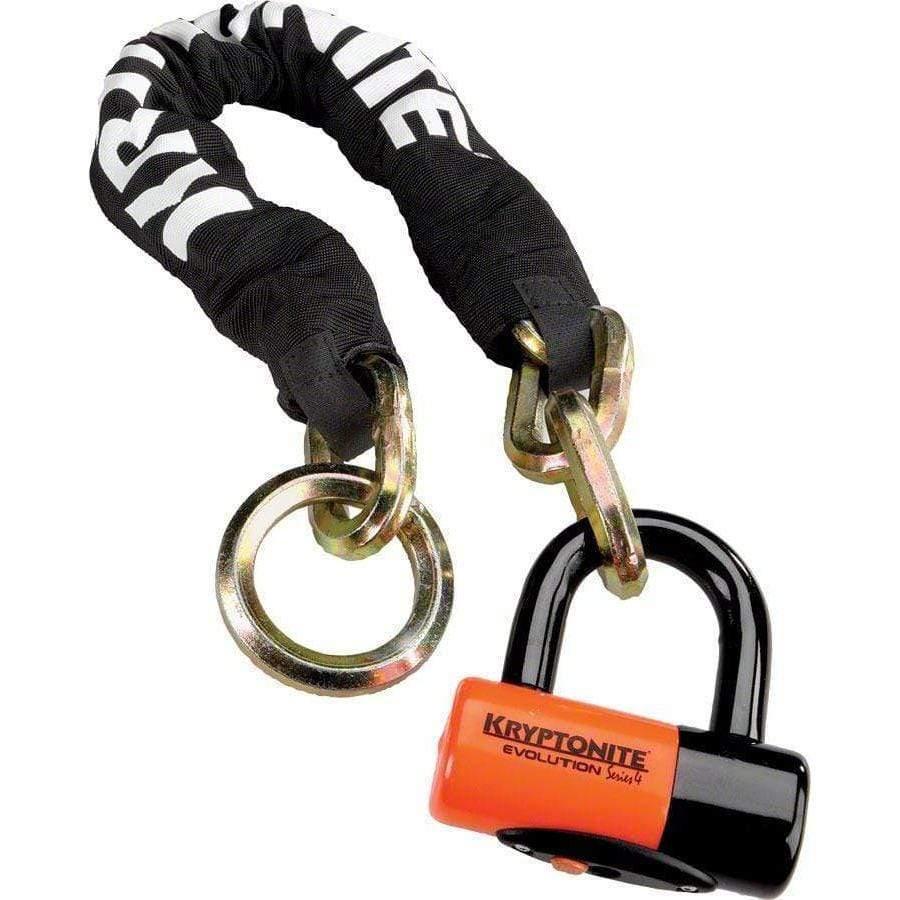 Kryptonite New York Noose Bike Chain 1275 and Evolution Disc Bike Lock: 2.5' (70cm)