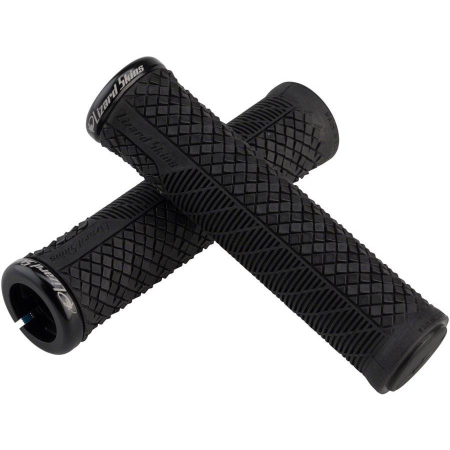 Lizard Skins Charger Evo Bike Handlebar Grips - Jet Black, Lock-On