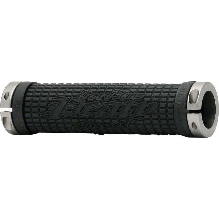 Lizard Skins Peaty Bike Handlebar Grips - Black, Lock-On