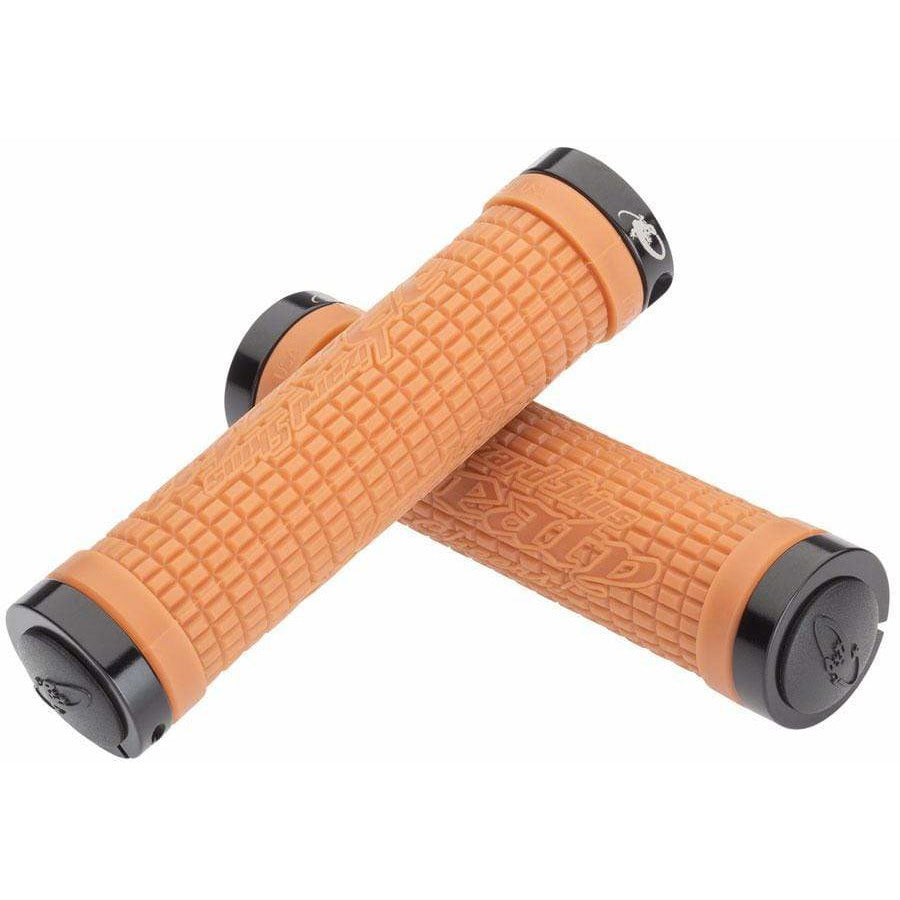 Lizard Skins Peaty Bike Handlebar Grips - Gum, Lock-On