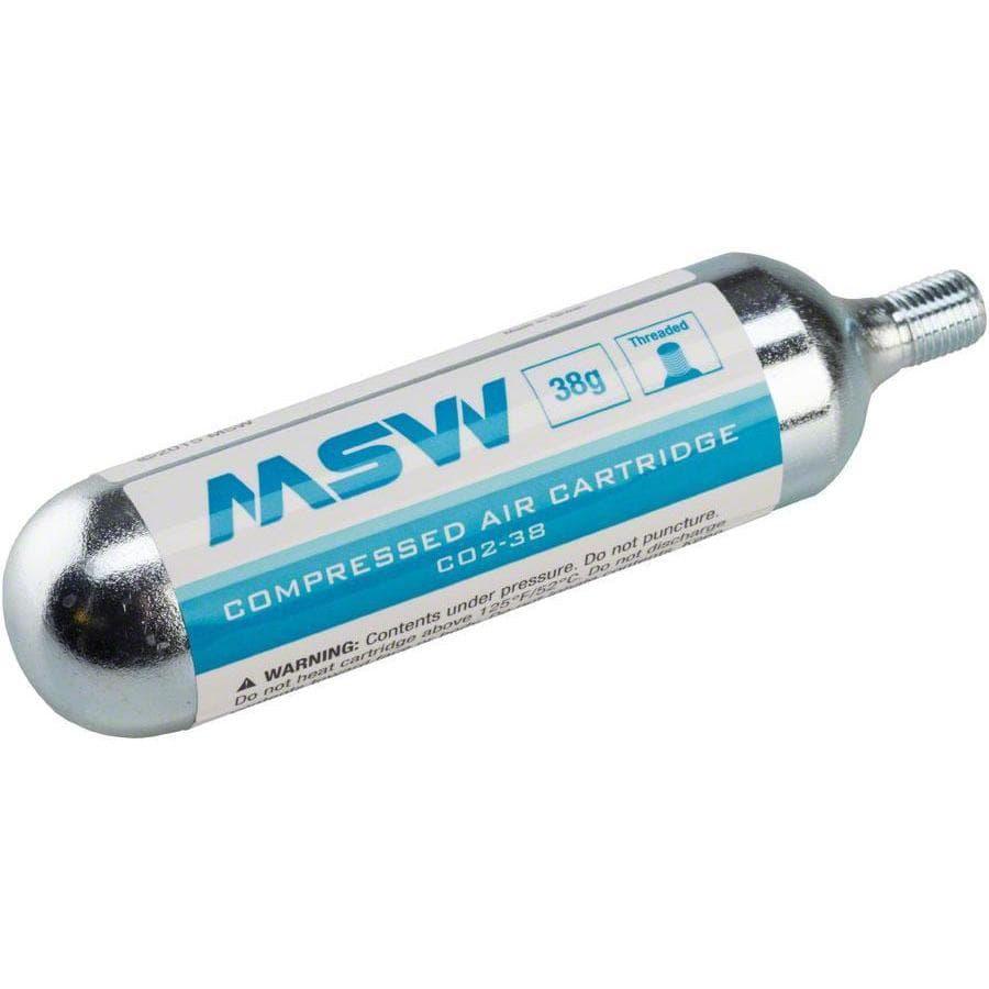 MSW Bike Inflator Co2 Cartridge - 38g - Threaded - Single