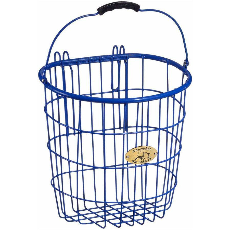 Nantucket Bike Basket Nantucket Surfside Rear Wire D Pannier Basket - Blue