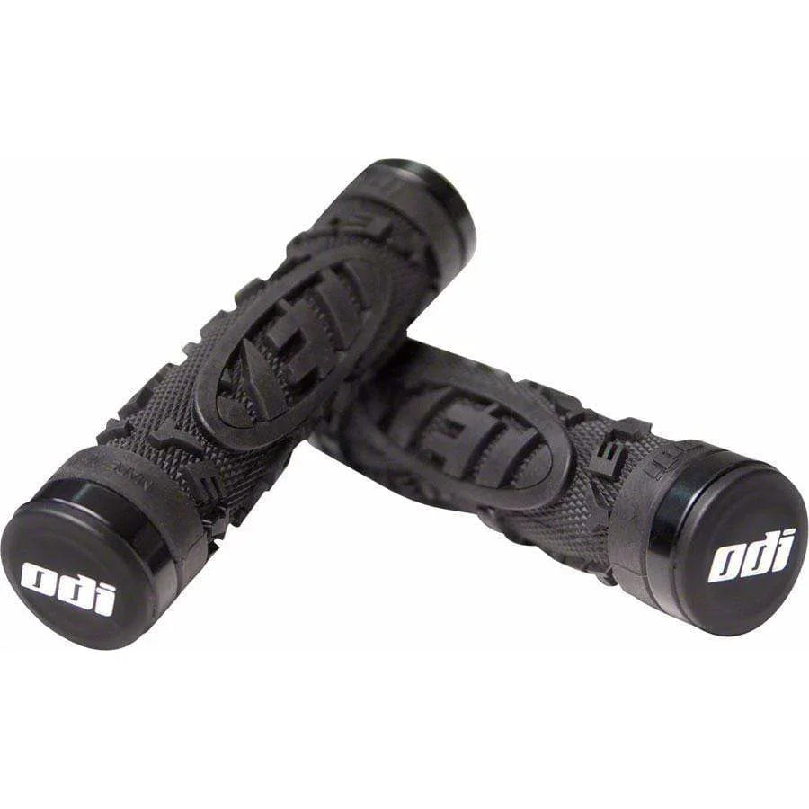 ODI Yeti Hard Core Bike Handlebar Grips - Black, Lock-On