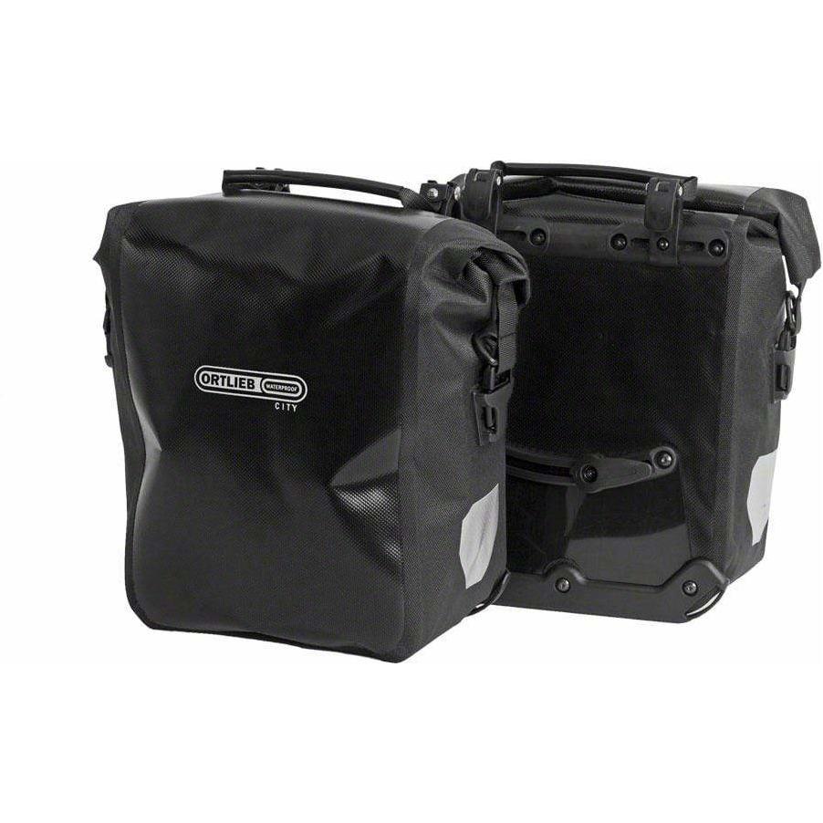 Ortlieb Front-Roller City Front Pannier: Pair - Black