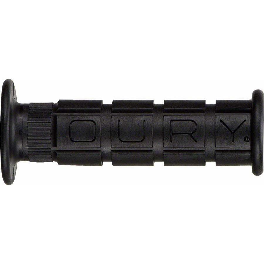 Oury Downhill Bike Handlebar Grips - Black, Flange