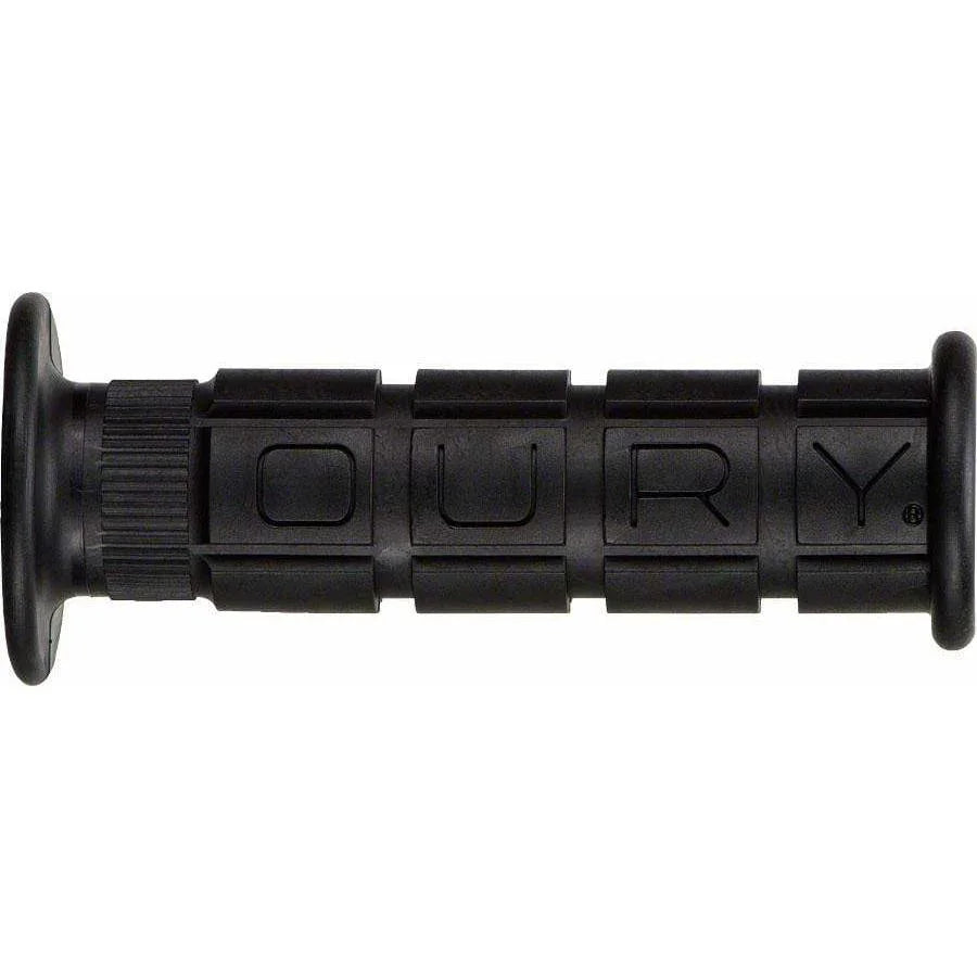 Oury Downhill Bike Handlebar Grips - Black, Flange