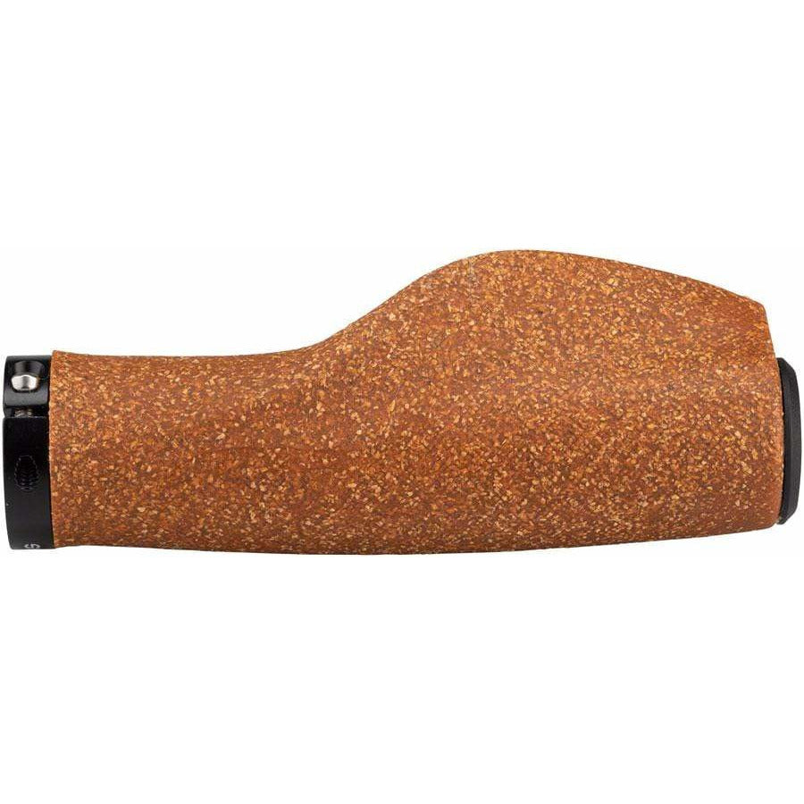 PDW Cork Chop Bike Handlebar Grips - Natural, Lock-On