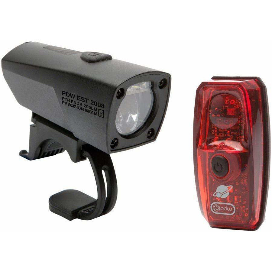 PDW Portland Design Works Pathfinder Headlight and Io Taillight Set - Lighting - Bicycle Warehouse
