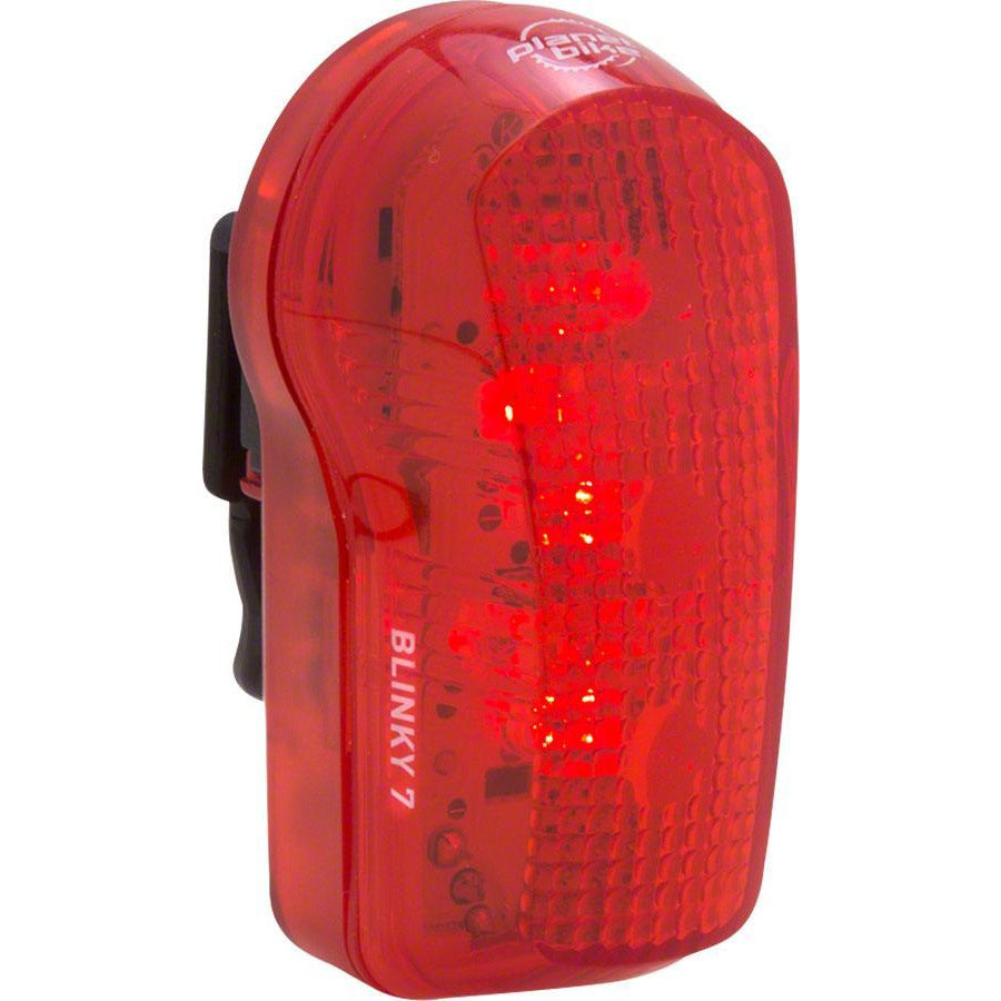 Planet Bike Blinky 7 LED Bike Taillight: Red/Black - Lighting - Bicycle Warehouse