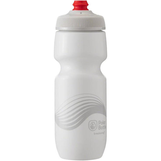 Polar Bottles Breakaway Wave Bike Water Bottle - 24oz, Ivory/Silver