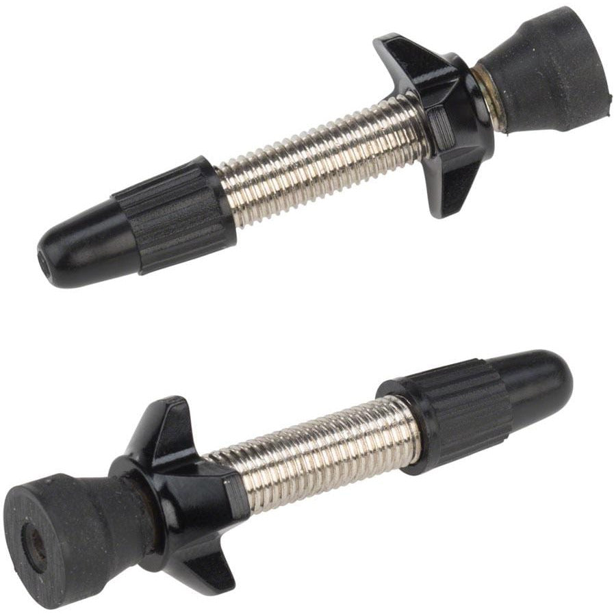 Problem Solvers Tubeless Big P-Nut Valve Kit Pair Black